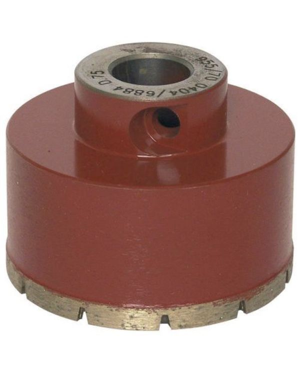 Flisebor fra Raimondi med Ø 75 mm diameter. Rød farve.