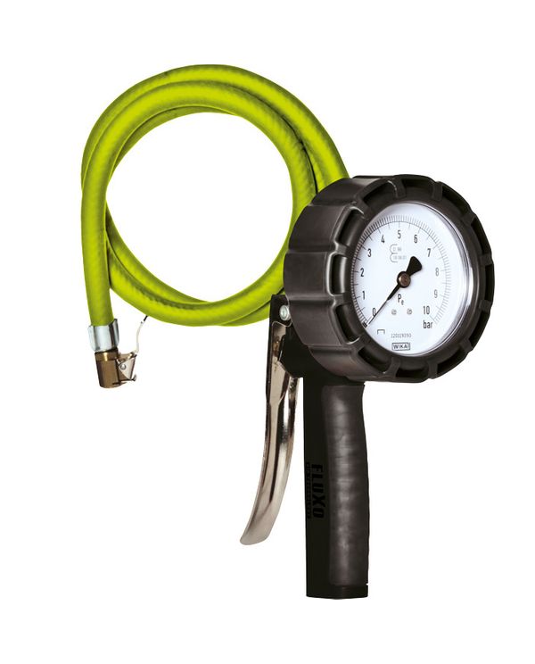 Luftpåfylder LP 9, en pumpepistol med en diameter på Ø 80 mm med klemmenippel og 1,0 m slange.