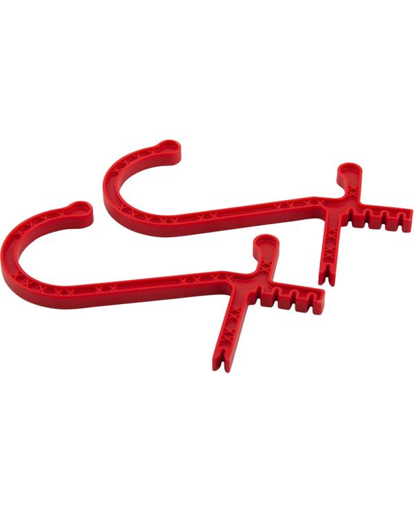 Cliff-Hanger Snorholder i rød farve til ufremkommelige steder samt til at hjælpe med at styre snoren på lange strækninger eller i blæsevejr.