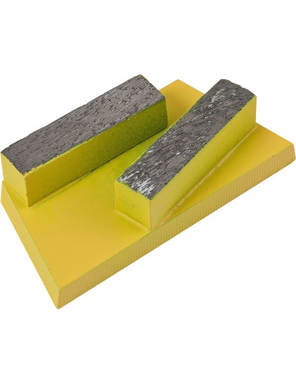 Segmentsæt - Abrasiv  i gul farve til montering på Eibenstock EBS 235 betonslibere.