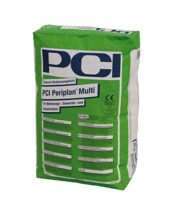 PCI Periplan Multi pumpbar gulvspartel med fiber i grøn 25 kg pose.