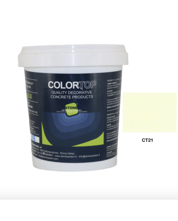 CT 21 Color-Top til farvelægning af mikrodekor og andre cementbaserede produkter.