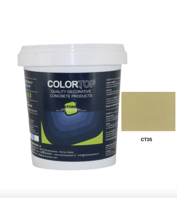 CT 25 Color-Top til farvelægning af mikrodekor og andre cementbaserede produkter.