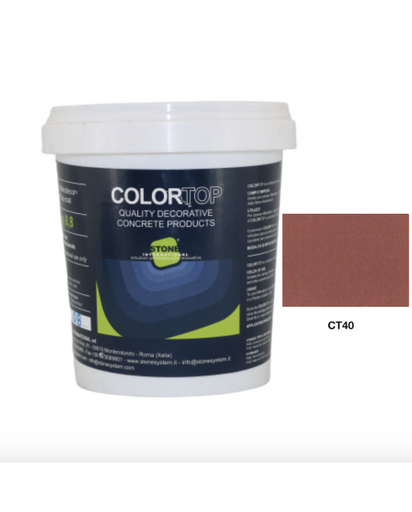 CT 40 Color-Top til farvelægning af mikrodekor og andre cementbaserede produkter.