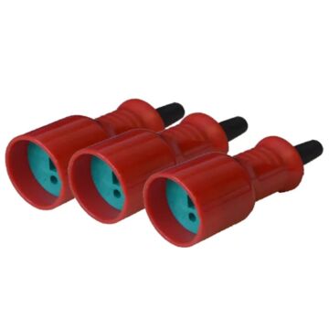 Forlængerled - 230 V hunstik med jord - 3 pk (Blue Electric)