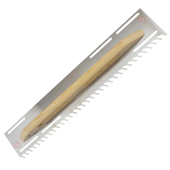 Tandspartel til vinkelbeslag - 68 cm - skrå tænder - 16 mm (DaneTool)