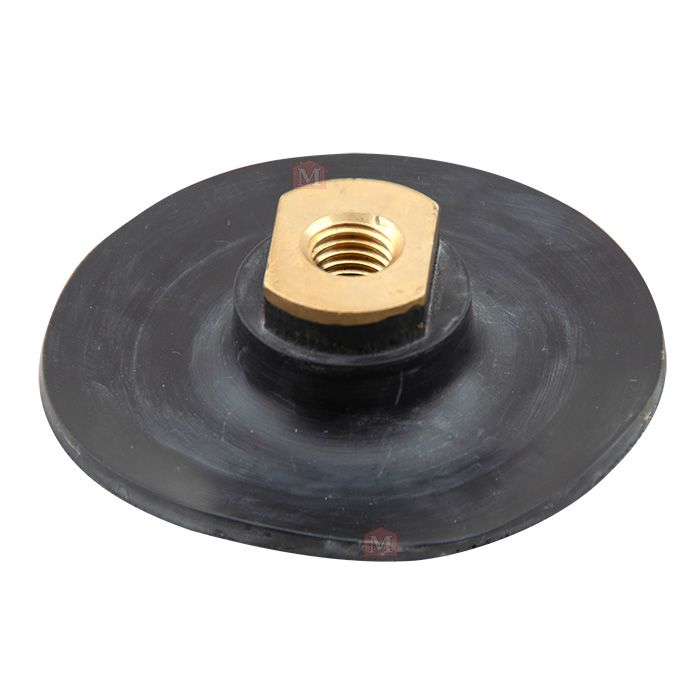 Bagskive af gummi m/velcro - Ø 100 mm