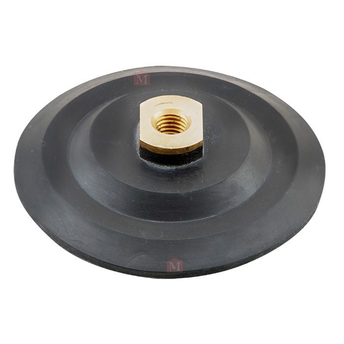 Bagskive af gummi m/velcro - Ø 100 mm