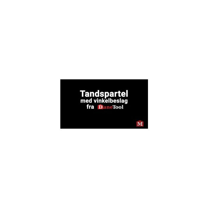 Tandspartel til vinkelbeslag  48 - 68 cm skrå tænder (DaneTool)