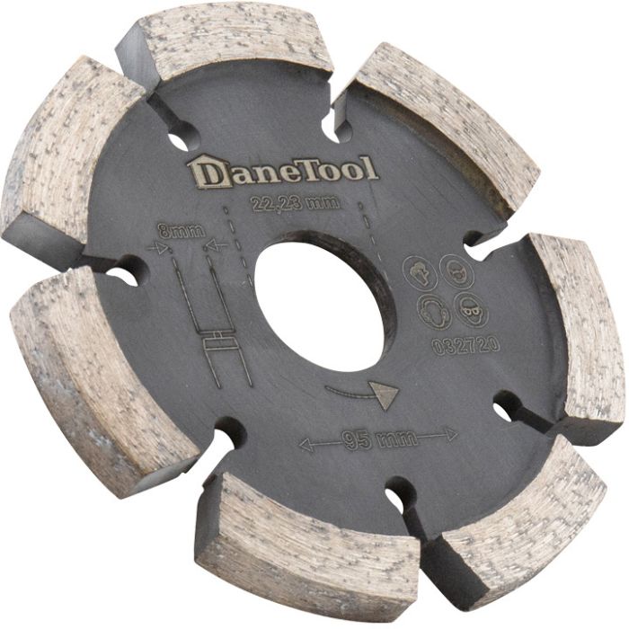 Massiv fugefræserskive til studsfuger - 8 mm