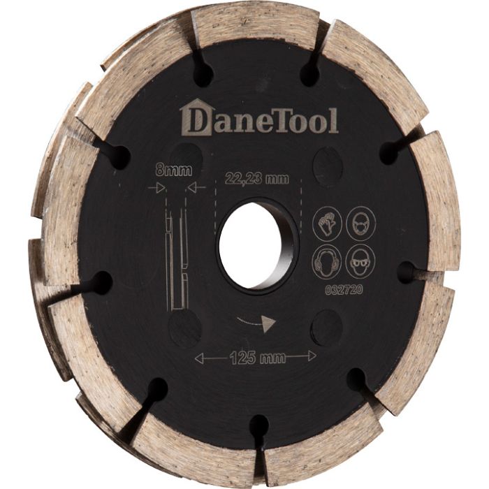 Sandwich fugefræserskive - Ø 125 mm - 8 mm (DaneTool)