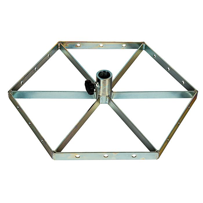 Blue Electric Hexagon top til stander