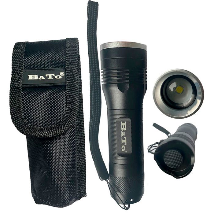 BATO Håndlampe LED - 3W - 500 Lumen - m. zoom