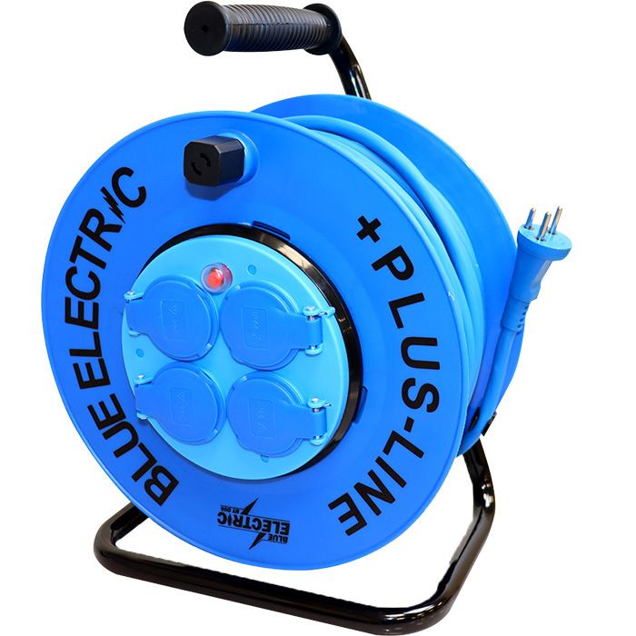 Blue Electric Kabeltromle (Plus-Line) - 25 meter