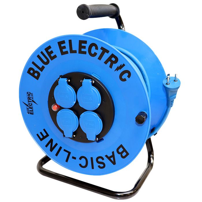 Blue Electric Kabeltromle (Basic-Line) - 40 meter