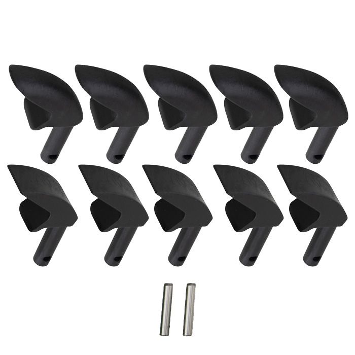 DaneTool Nylonhoveder til fugetrykkerhåndtag ECO - 5x  Oval +  5x Flad