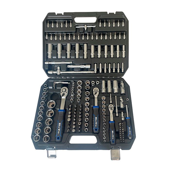 BATO Topnøglesæt kombisæt 1/4", 3/8" & 1/2" - 171 dele