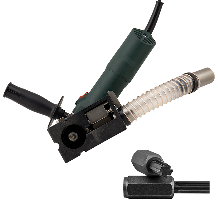 4 Skærs Fugefræserstift Metabo Startsæt Nylon m/Styreskinne 10mm