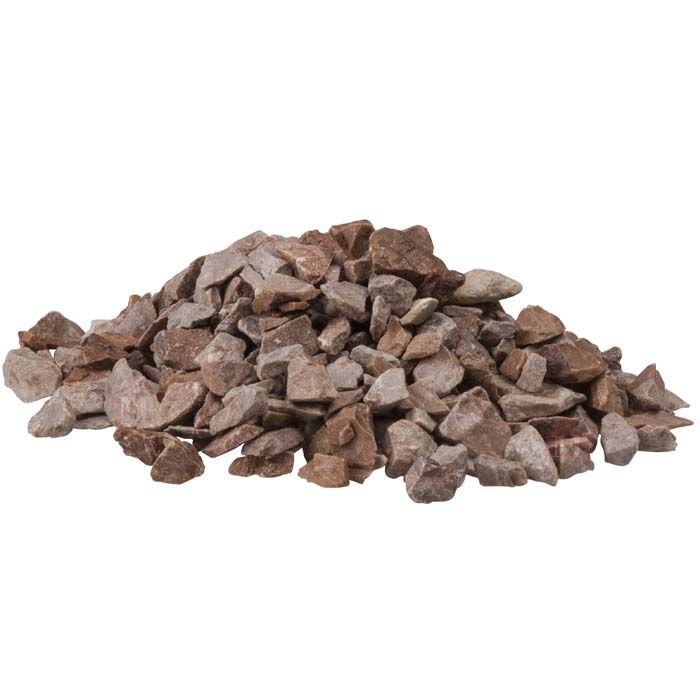 Brun Mahogni marmorskærver - 5-8 mm (25 kg)