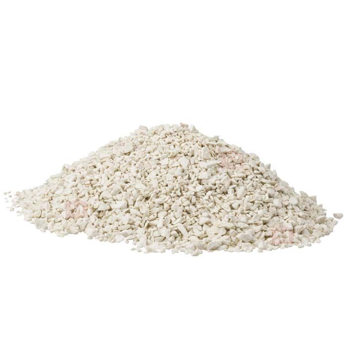 Hvid Verona Marmorsten/Marmorskærver - 1,5-3 mm (1 kg)