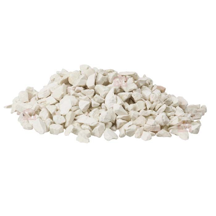 Hvid Verona Marmorsten/Marmorskærver - 5-8 mm (25 kg)