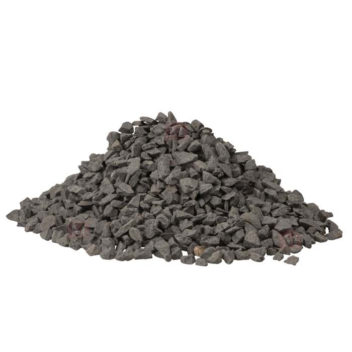 Sort Ibenholt marmorsten/marmorskærver - 3-5 mm (25 kg)