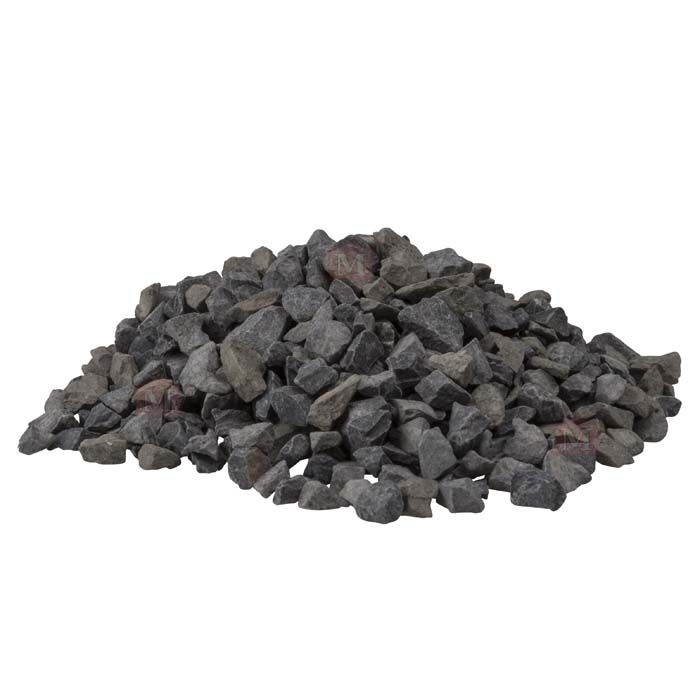 Sort Ibenholt marmorsten/marmorskærver - 5-8 mm (25 kg)