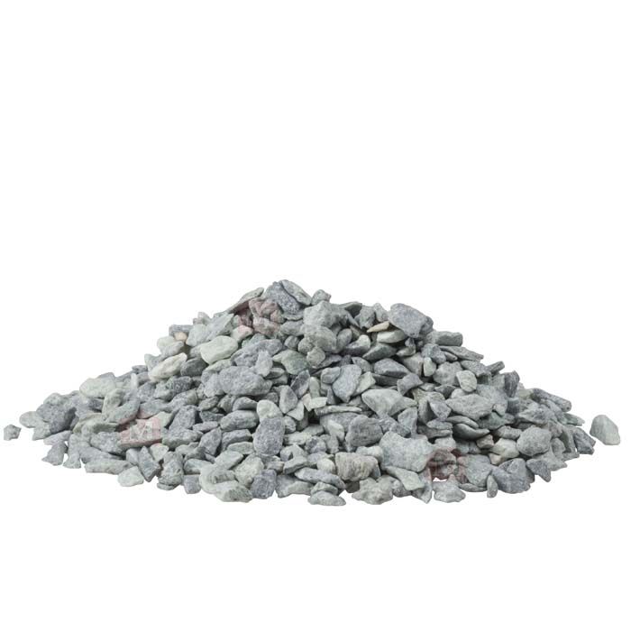 Grønne Alper marmorsten/marmorskærver - 3-5 mm (1 kg)
