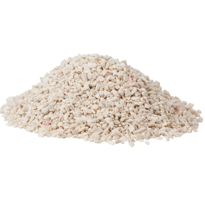 Hvid Botticino Marmorsten/marmorskærver - 1,5-3 mm (25 kg)