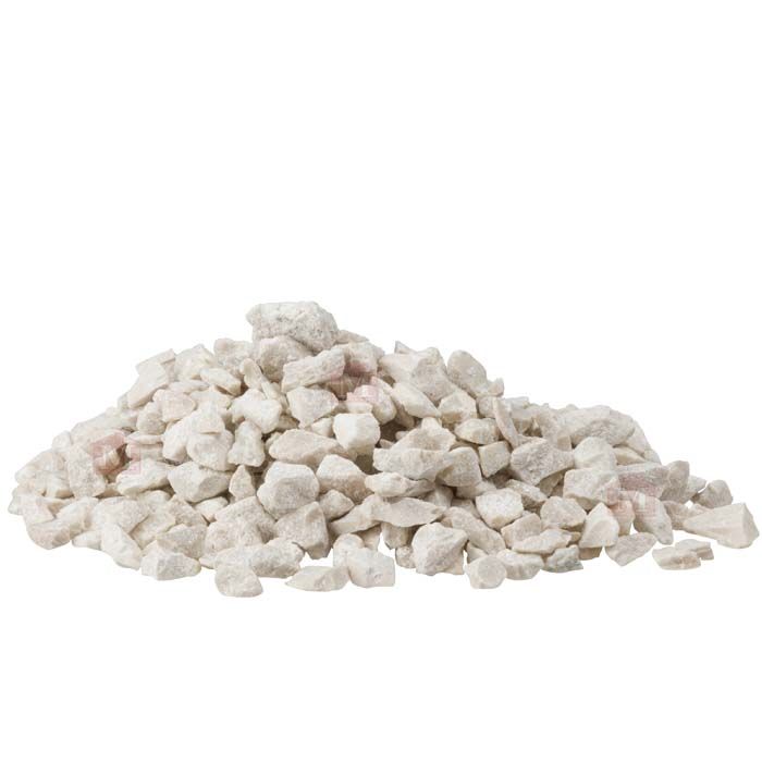 Hvid Botticino Marmorsten/marmorskærver - 8-12 mm (5 kg)