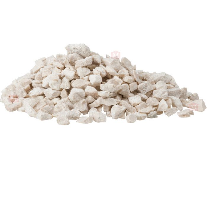 Hvid Botticino Marmorsten/marmorskærver - 5-8 mm (25 kg)