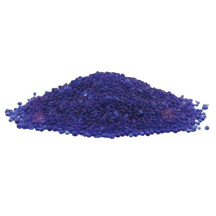 Slebne Glasperlesten - Mørkeblå - 1 kg
