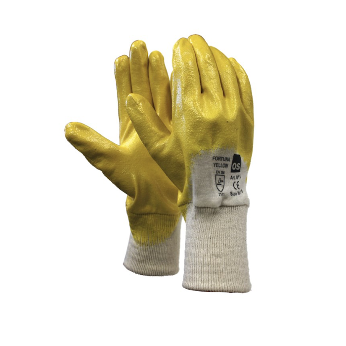 Fortuna Yellow arbejdshandsker - Str. 9 (1 par)