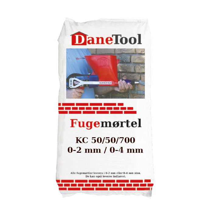Fugemørtel KC 50/50/700 Grå - 0-4 mm - 1 ps = 18 kg