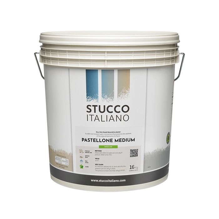 Stucco Italiano Pastellone Medium Green Line