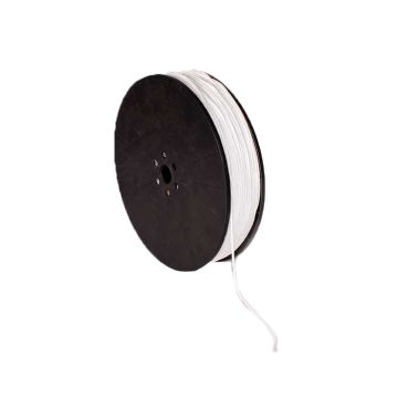 Roliba flisesnor Hvid m/ hjerte 330 m