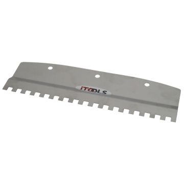Tandspartel til fliseklæb - 28 cm - 8 x 8 mm (iTools)