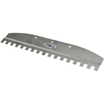 Tandspartel til fliseklæb - 47 cm - 14x14 mm - iTools
