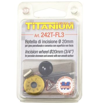 Montolit Titanium skærehjul til Mini & Masterpiuma - 20 mm