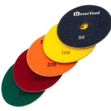 Slibepads sæt - Ø 125 mm