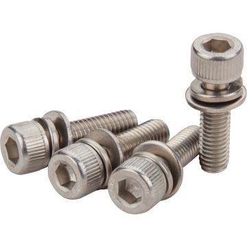 Unbracobolte med spændeskiver - Ø 6 mm (4 stk)