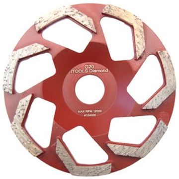 Kopskive diamant G20 M - Ø 125 mm - Rød