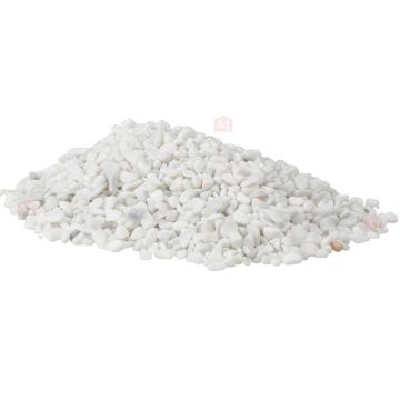 Hvid Carrara Marmorsten til Epoxy (2-4 mm)