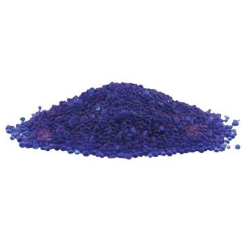 Slebne Glasperlesten - Mørkeblå - 1 kg