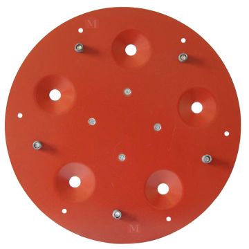 Bagplade til kopsten - Ø 490 mm
