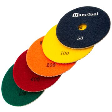 Slibepads sæt - Ø 125 mm