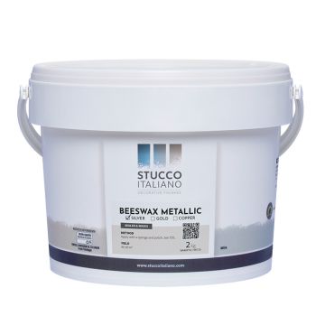 Stucco Italiano Metallisk Bivoks - Sølv