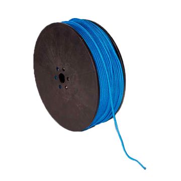 Flisesnor blå med hjerte 5 mm x 220 m