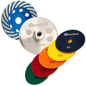 DaneTool Terrazzo Slibesæt 1