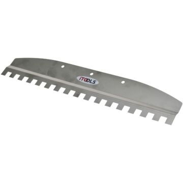 Tandspartel til fliseklæb - 47 cm - 14x14 mm - iTools